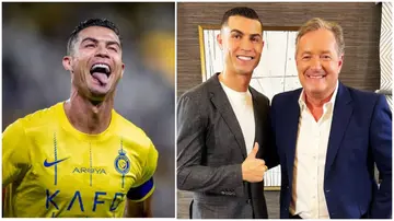 Cristiano Ronaldo celebrated breaking Saudi Pro League record by repeating catchphrase from Piers Morgan interviews. 