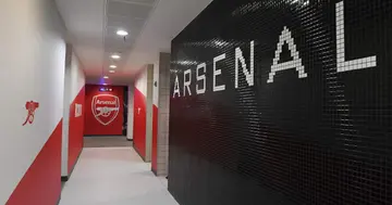 The Arsenal changing room before the Premier League match between Arsenal and Crystal Palace at Emirates Stadium on October 18, 2021 in London, England. (Photo by Stuart MacFarlane/Arsenal FC via Getty Images)