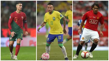 Cristiano Ronaldo, Neymar, Carlos Tevez