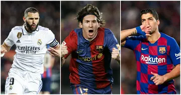 Karim Benzema, Lionel Messi, Luis Suarez, Ivan Zamorano, Romario