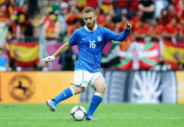 Daniele De Rossi of Italy during the UEFA EURO 2012 group C match against Spain at The Municipal Stadium on June 10, 2012 in Gdansk, Poland