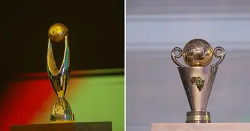 The CAF Champions League and CAF Confederation Cup trophies up for grabs.