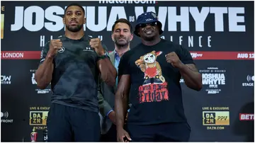 Anthony Joshua, Dillian Whyte, Eddie Hearn