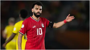 Mohamed Salah during the TotalEnergies CAF Africa Cup of Nations group stage match between Egypt and Mozambique. Photo by Visionhaus.