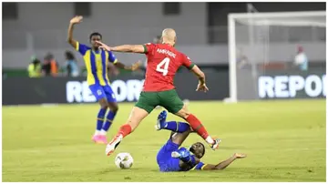 Morocco thumped Tanzania 3-0 in their AFCON 2023 opener. Photo: Stringer/Anadolu. 