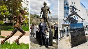 Eliud Kipchoge, Pele, Cristiano Ronaldo, Lionel Messi, Michael Jordan, Shaquille O'Neal, Maradona, Babe Ruth