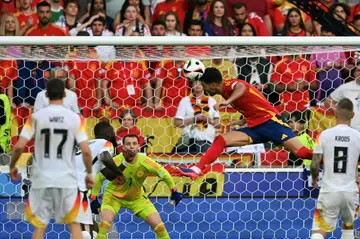 Mikel Merino (CR) scored Spain's winner to eliminate Germany