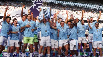 Manchester City beat Arsenal to the Premier League title on Sunday. Photo by Naomi Baker.