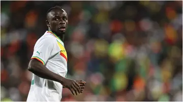 Sadio Mane of Senegal during the international friendly between Senegal and Cameroon on October 16, 2023, in Lens, France.