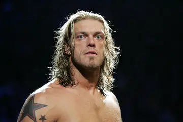 Edge is seen during WWE Smackdown at Acer Arena