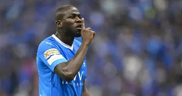 Kalidou Koulibaly appeared to leave Cristiano Ronaldo during a scuffle between Al-Hilal and Al-Nassr  players.