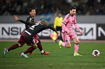 Lionel Messi started on the bench for the pre-season game against J-League side Vissel Kobe