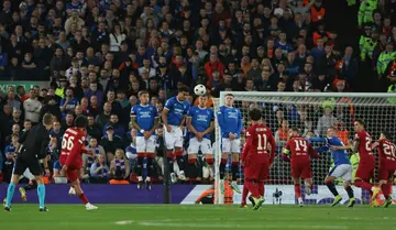 Trent Alexander-Arnold's free-kick put Liverpool in front