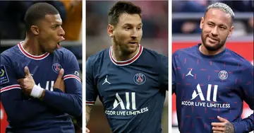 Neymar, Kylian Mbappe, Lionel Messi, Ligue 1, France
