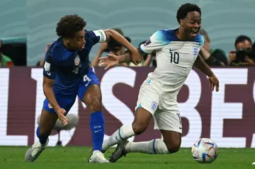 England forward Raheem Sterling is heading back to the team's World Cup training camp in Qatar after returning to England following a robbery at his house.