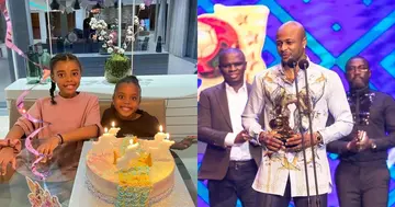 Andre Ayew: Throwback video of Ayew's two cute daughters singing him 'happy birthday'