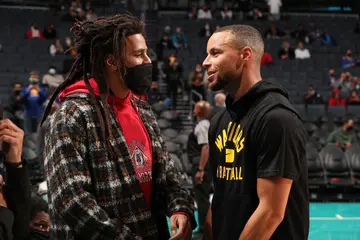 J Cole, Stephen Curry, Golden State Warriors, NBA