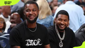 Tee Morant and Usher