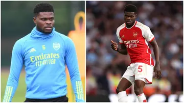 Thomas Partey is back training with Arsenal after recovering from injury.