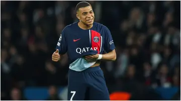 Kylian Mbappe is expected to join Real Madrid at the end of the season. Photo by Ibrahim Ezzat.