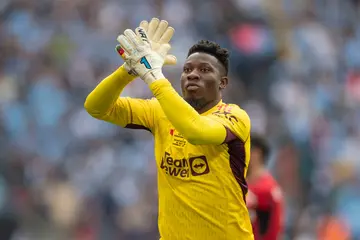 Andre Onana joined Man United from Inter Milan last summer. He has played a key part in the team this season. Photo by MI News.
