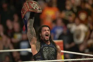 Roman Reigns during WrestleMania 31