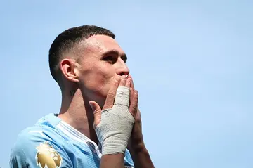 Phil Foden scored in Manchester City's 4-0 win at Fulham