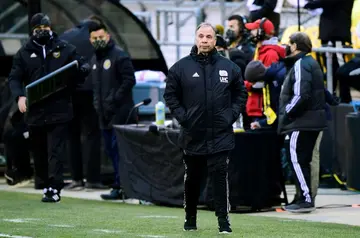New England Revolution coach Bruce Arena was left frustrated by a late goal as his team drew 1-1 at the Columbus Crew