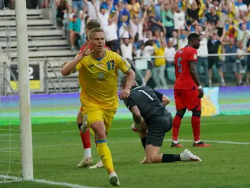 Oleksandr Zinchenko scored the opener for Eukraine in a 1-1 draw with England