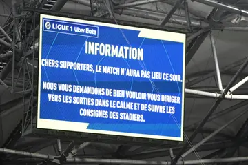 An attack on the Lyon team bus prompted officials to call off Sunday's Ligue 1 game in Marseille