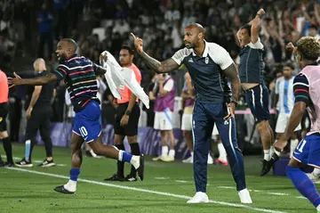 Thierry Henry's France face Egypt in the men's football semi-finals in Lyon on Monday