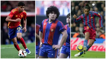 Lamine Yamal, Diego Maradona, Ronaldinho, Barcelona, Santiago Bernabeu.