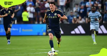 Vancouver Whitecaps FC's Alessandro Schöpf in action.