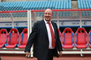 Rafa Benitez when he joined Chinese side, Dalian Yifang as manager in 2019. Photo: Visual China Group.