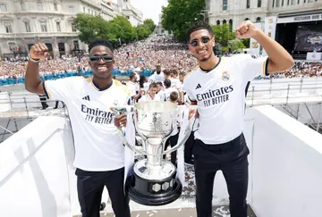 Jude Bellingham and Vinicius Jr are the two favourites to win the 2024 Ballon d'Or award. Photo by Antonio Villalba.