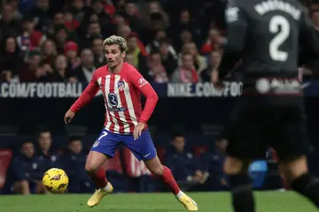 Atletico Madrid's French forward Antoine Griezmann is "living history" at Real Madrid, according to his team-mate Koke