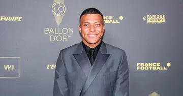 Kylian Mbappe at the Ballon d'Or ceremony.