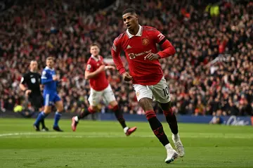 Manchester United's Rashford has scored 24 times for United this season