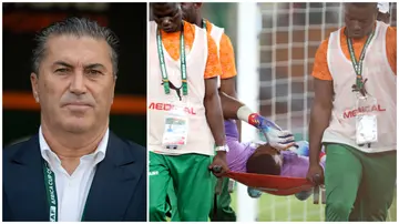 Nigeria coach, Jose Peseiro has given an update on Stanley Nwabali, who was stretchered off in the AFCON game against Cameroon.