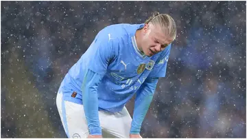 Erling Haaland could miss Manchester City's clash against Arsenal.