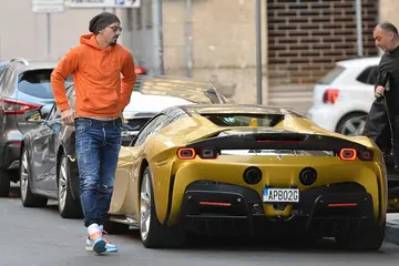 Zlatan Ibrahimovic Cruises Around in Style in His Sleek £400K Ferrari SF90 Stradale