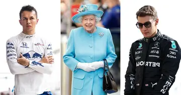 Formula 1, Drivers, Teams, Pay Tribute, Queen Elizabeth II, Her Royal Highness, Sport, World, George Russell, Alex Albon
