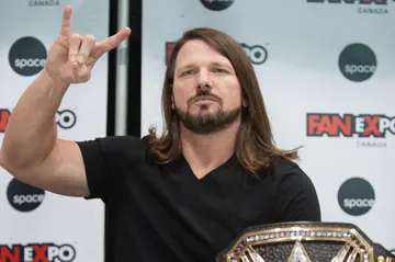 AJ Styles attends the 2018 Fan Expo Canada at Metro Toronto Convention Centre on August 30, 2018 in Toronto, Canada