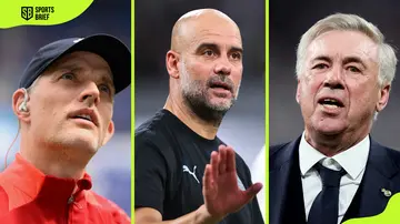 Thomas Tuchel, Pep Guardiola, and Carlo Ancelotti