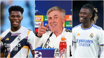 Carlo Ancelotti, Aurelien Tchouameni, Eduardo Camavinga, Real Madrid, names