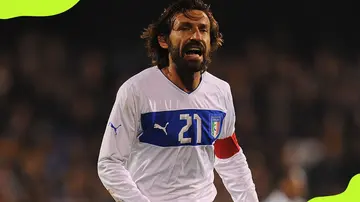 Andrea Pirlo playing against Nigeria in International friendly match