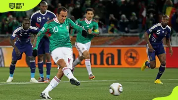 Mexico's Cuauhtemoc Blanco at the 2010 World Cup