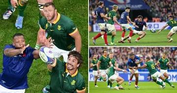 South Africa and France in action