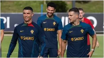 Cristiano Ronaldo, Diogo Dalot, Portugal.