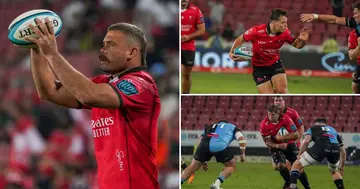 The Emirates Lions have kept their playoff hopes alive with a win over Cardiff in the URC.